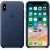 Чехол для iPhone Apple iPhone X Leather Case Midnight Blue